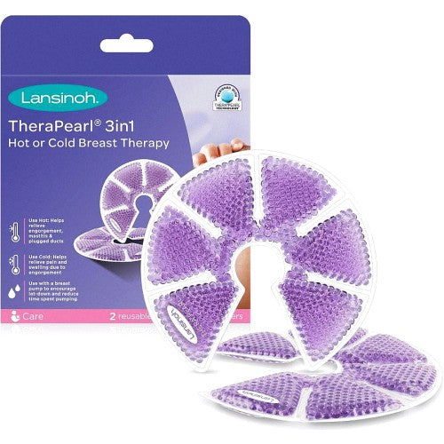 Lansinoh TheraPearl 3-in-1 Breast Therapy Packs of 2