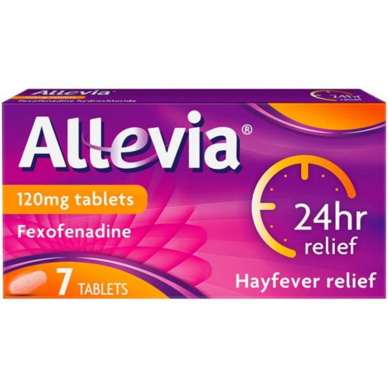 Allevia Hayfever Relief Fexofenadine Tablets 120mg 7s