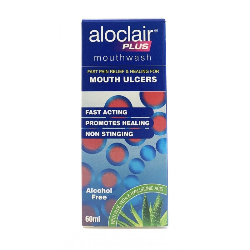 Aloclair Plus Fast Acting Mouth Ulcer Mouthwash 60ml