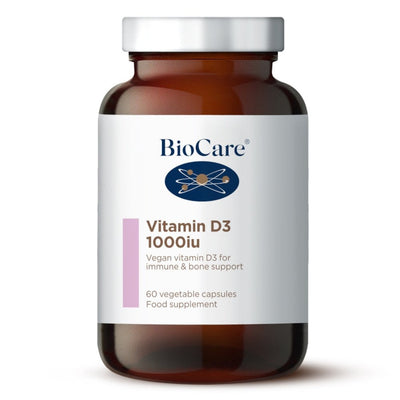 BioCare Vitamin D3 1000 IU 60 Capsules