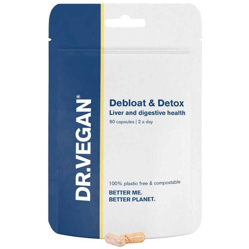 DR.VEGAN Debloat & Detox for Liver & Digestive Health – 60 Capsules