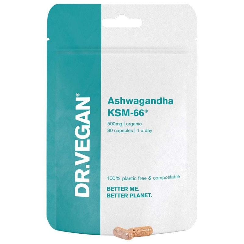 DR.VEGAN Organic Ashwagandha KSM-66 500mg - 30 Capsules