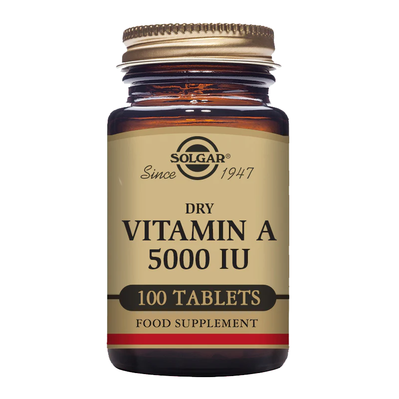 Solgar Dry Vitamin A 5000 IU 100 Tablets