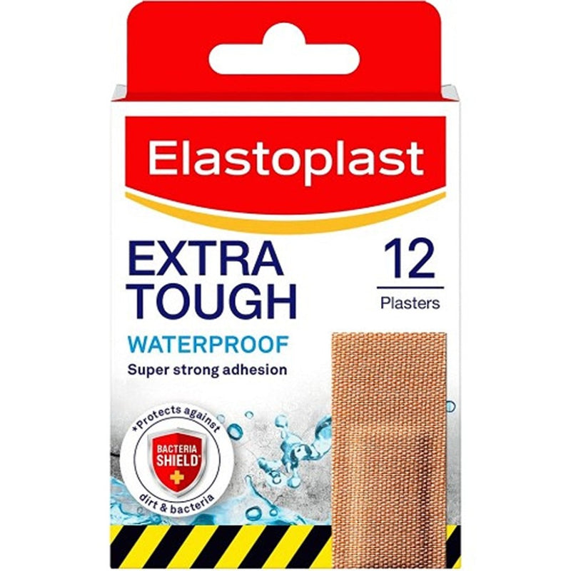 Elastoplast Extra Tough Waterproof Plasters Fabric 12s