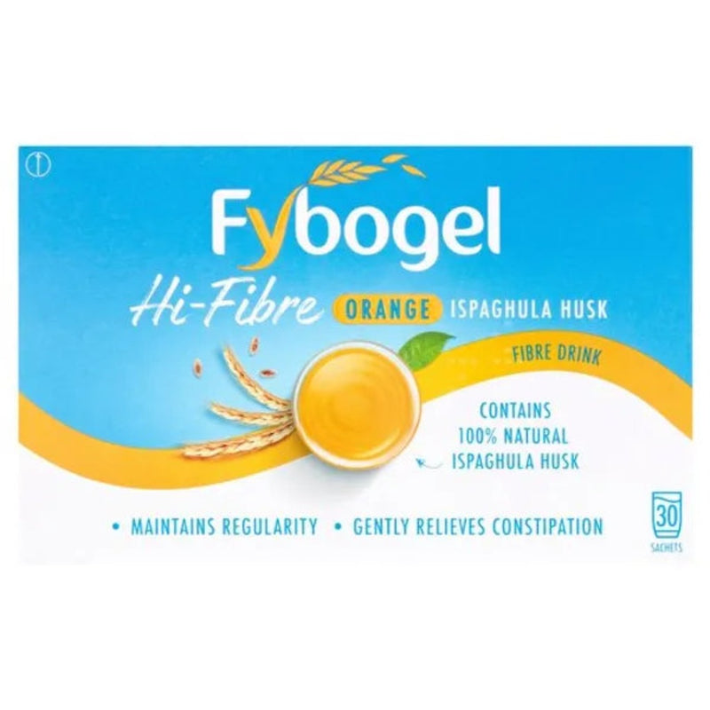 Fybogel Hi-Fibre Orange Flavoured Laxative 30 Sachets