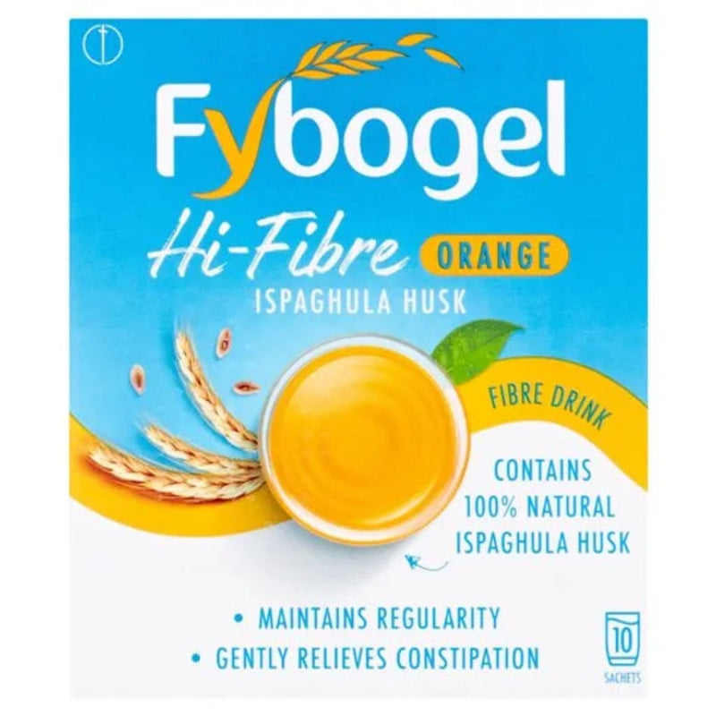 Fybogel Hi-Fibre Orange Flavoured Laxative 10 Sachets
