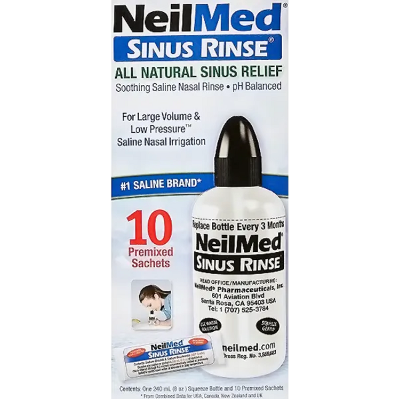 Neilmed Adult Nasal Irrigation Sinus Rinse Kit 10 sachets