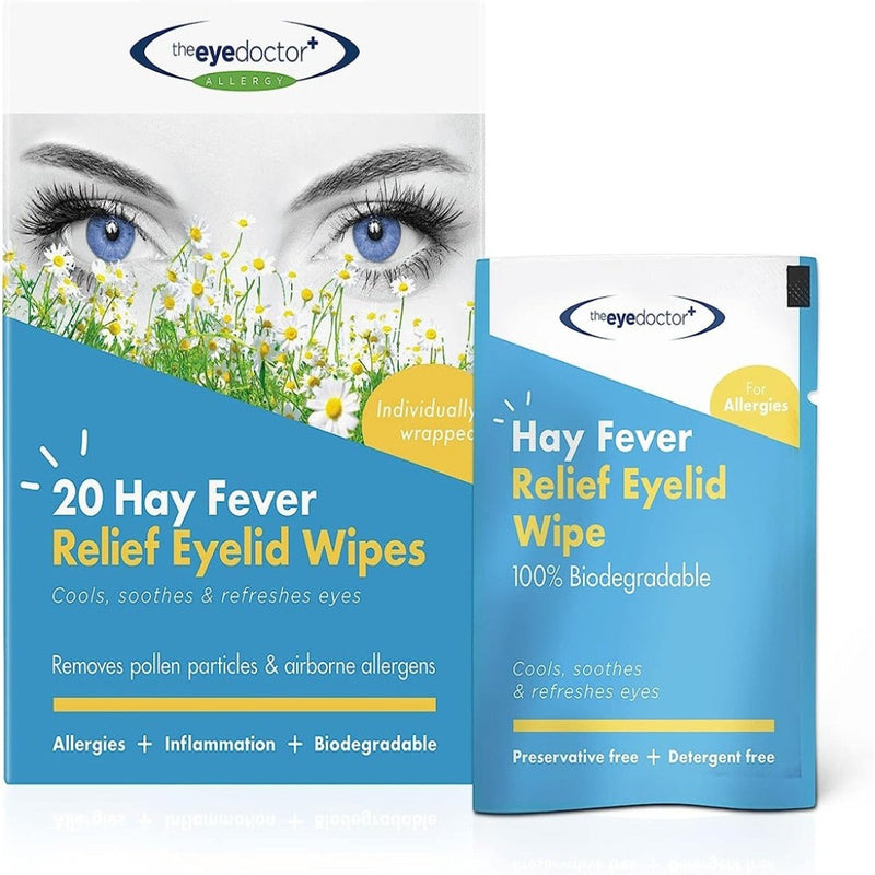 Eye Doctor Hay Fever Relief Eyelid Wipes 20s