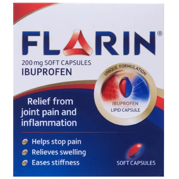 Flarin Ibuprofen 200mg 30 Capsules