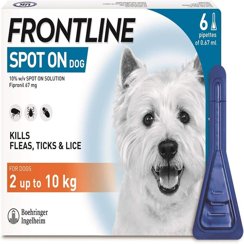 Frontline Spot On Dog Small Dog of 2-10kg 6s