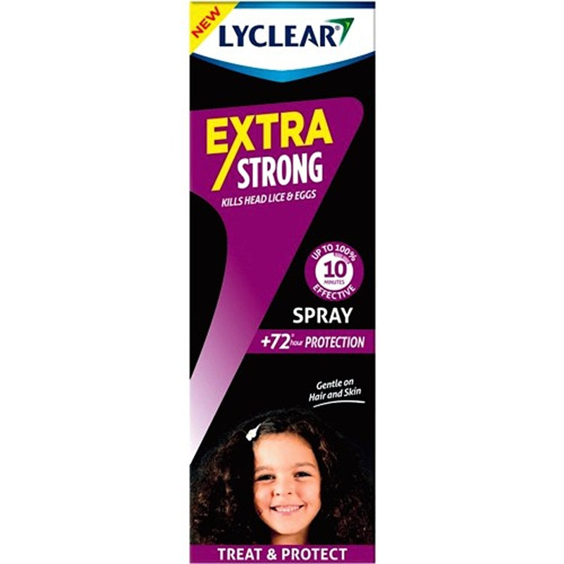 Lyclear Extra Strong Treat & Protect Spray Head Lice Treatment 100ML