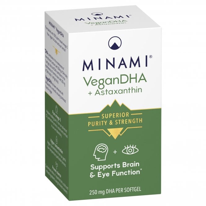 MINAMI VeganDHA + Astaxanthin 60 Softgels