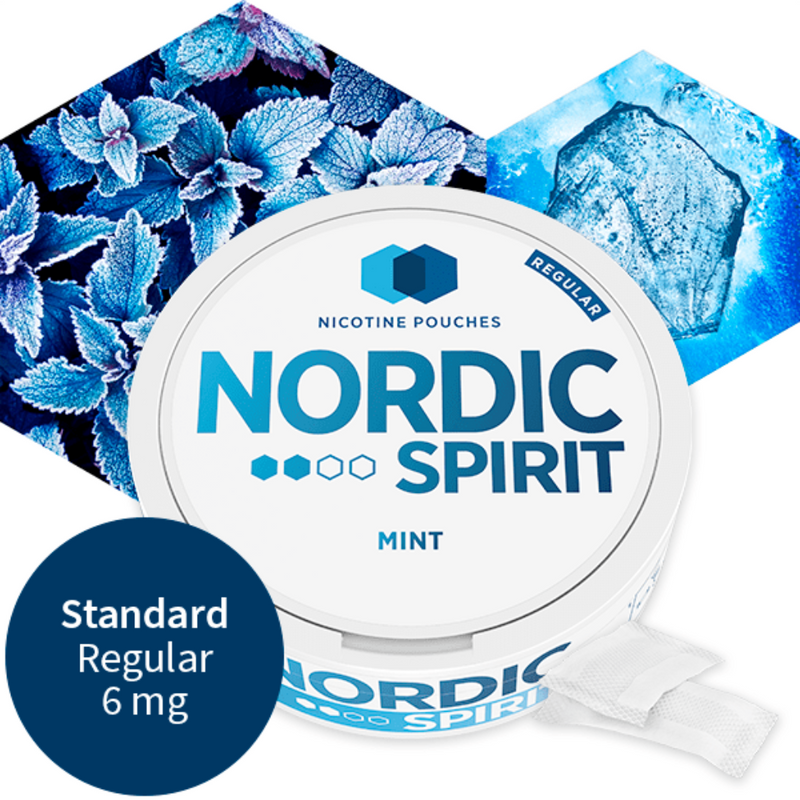 Nordic Spirit Nicotine Pouches Mint Regular 6mg/pouch 20s