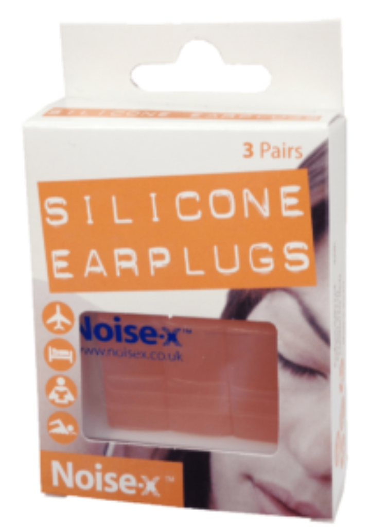 Noise-x Silicone Earplugs 3 Pairs