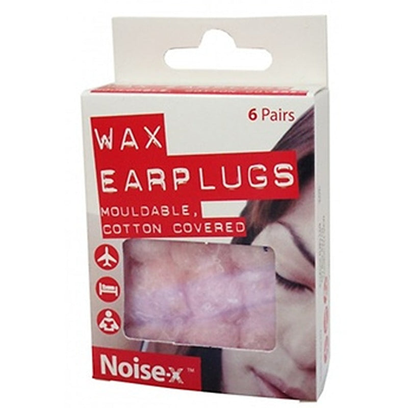 Noise-x Wax Earplugs 6 Pairs