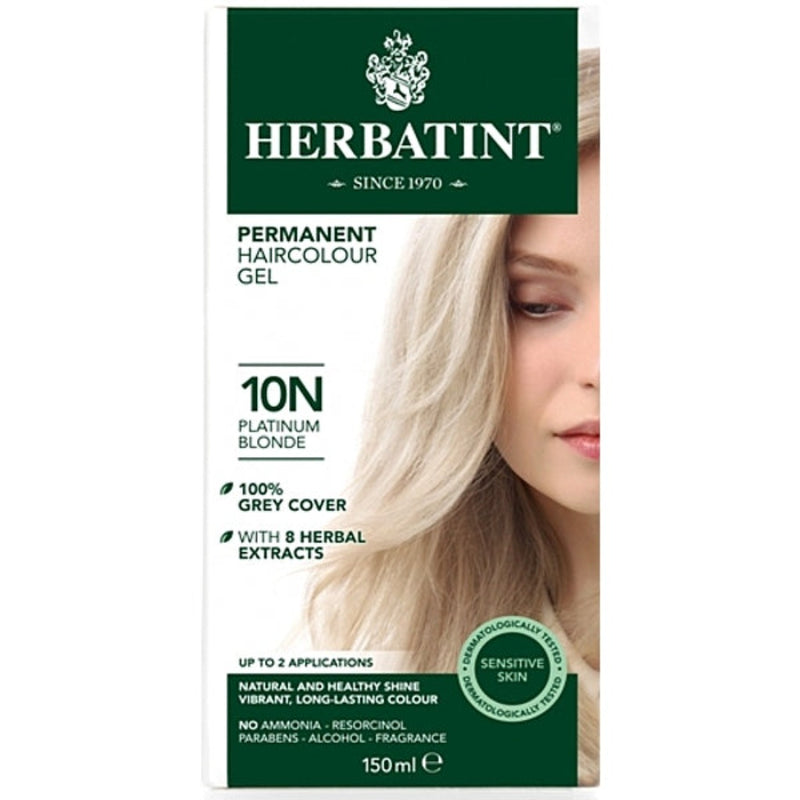 Herbatint Permanent Herbal Hair Colour 10N PLATINUM BLONDE 150ml
