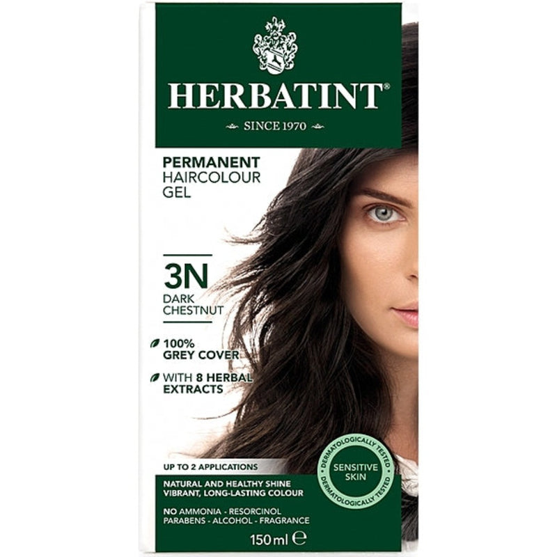 Herbatint Permanent Herbal Hair Colour 3N DARK CHESTNUT 150ml
