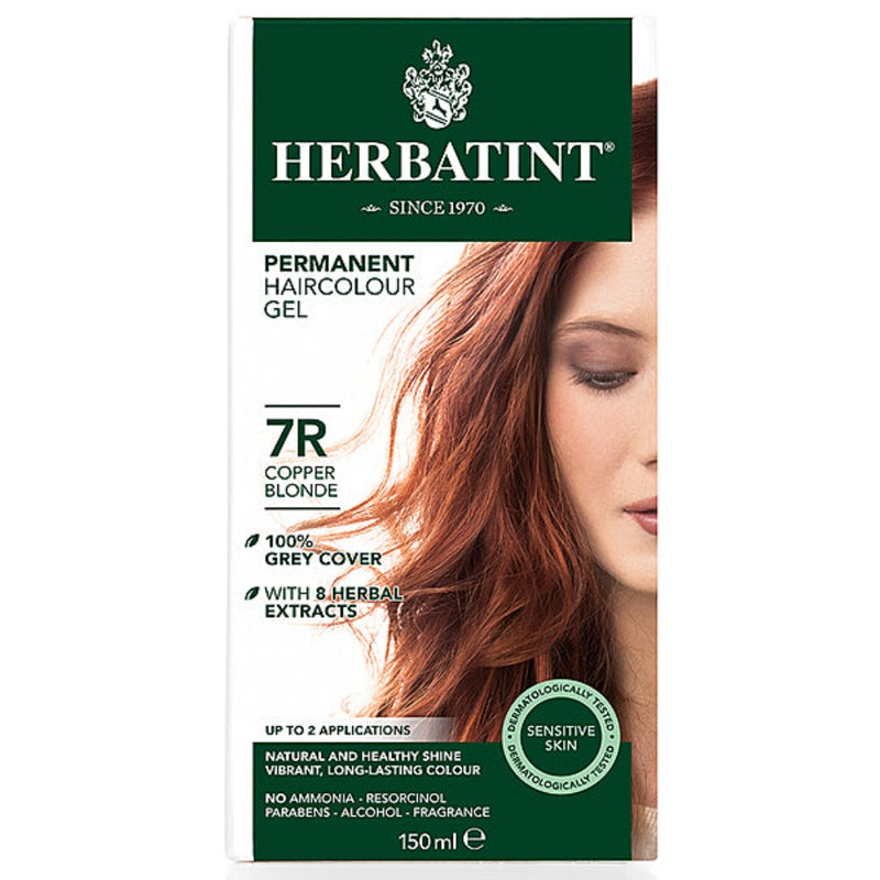 Herbatint Permanent Herbal Hair Colour 7R COPPER BLONDE 150ml