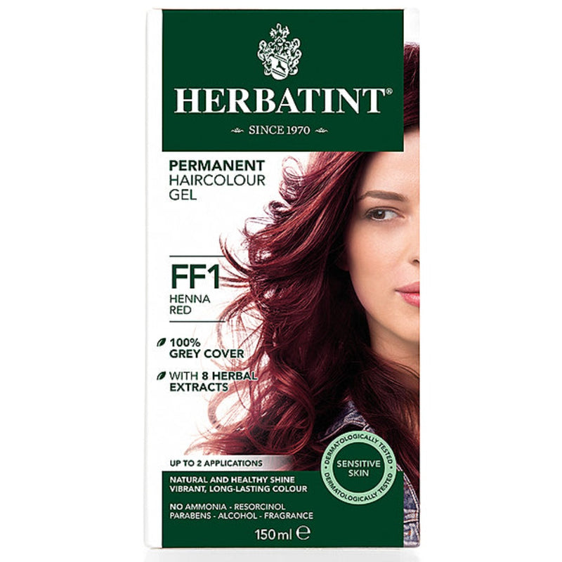 Herbatint Permanent Herbal Hair Colour FF1 HENNA RED FLASH FASHION 150ml