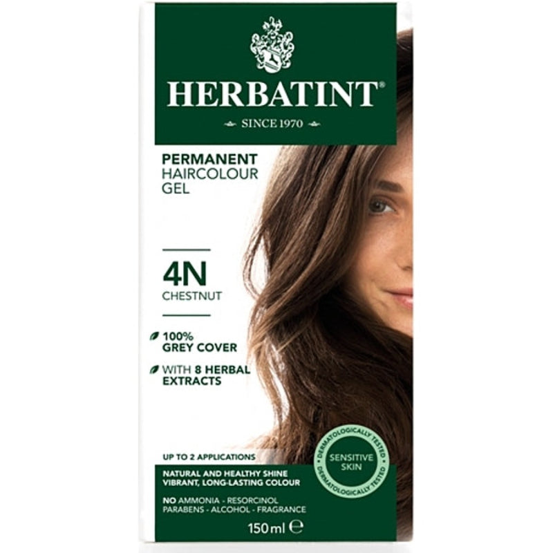 Herbatint Permanent Herbal Hair Colour 4N CHESTNUT
