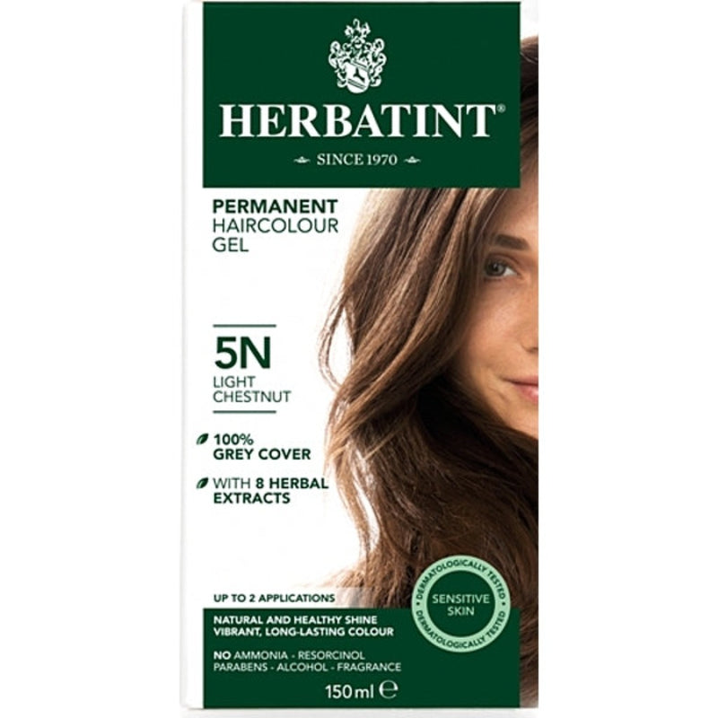 Herbatint Permanent Herbal Hair Colour 5N LIGHT CHESTNUT 150ml