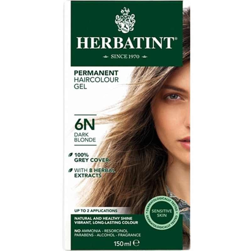 Herbatint Permanent Herbal Hair Colour 6N DARK BLONDE150ml