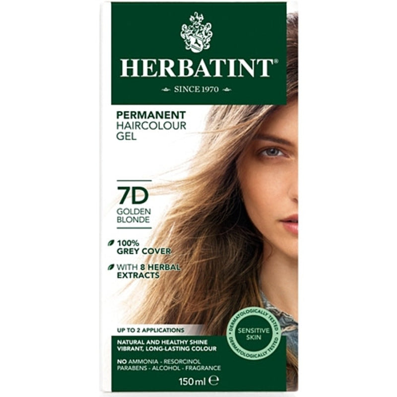 Herbatint Permanent Herbal Hair Colour 7D GOLDEN BROWN 150ml