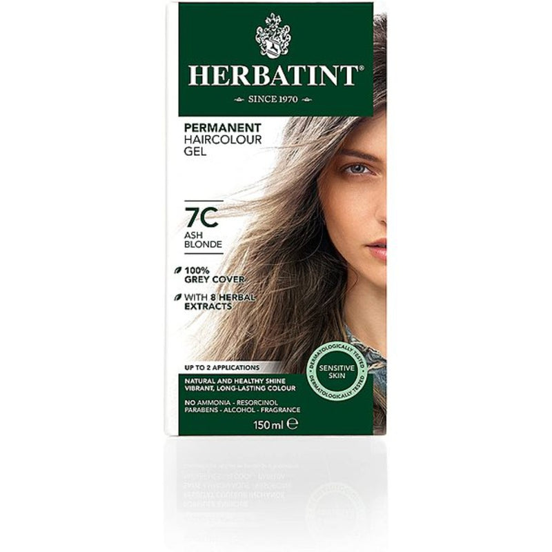 Herbatint Permanent Herbal Hair Colour 7C ASH BLONDE 150ml