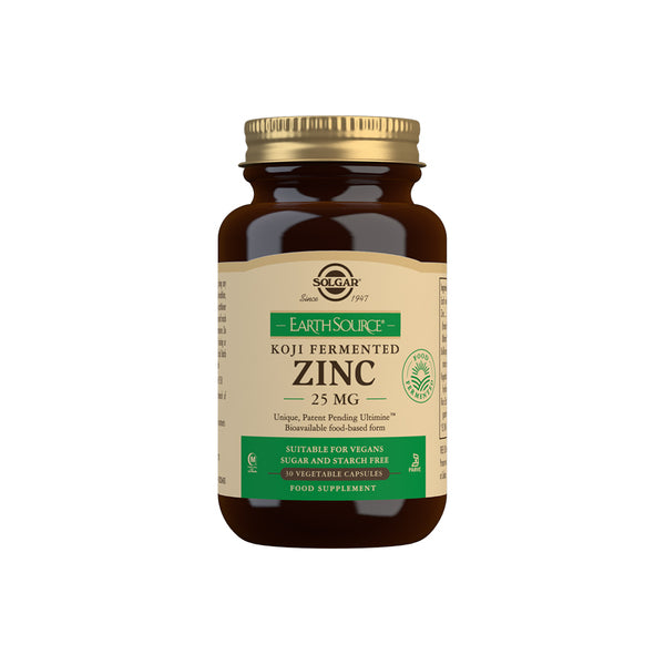 Solgar Earth Source Food-Fermented Koji Zinc 30 Capsules