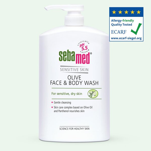Sebamed Olive Face & Body Wash 1 Litre