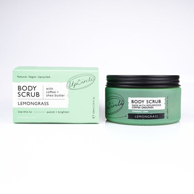 Upcircle Lemongrass Body Scrub with Coffee + Shea Butter 220ml
