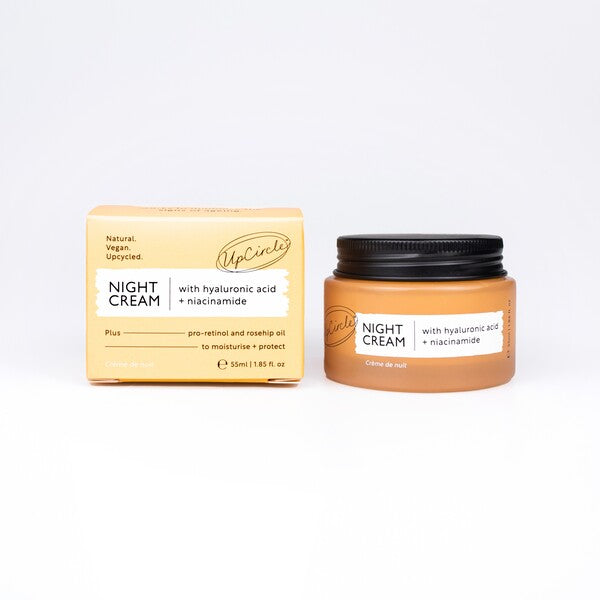Upcircle Night Cream with Hyaluronic Acid + Niacinamide 55ml