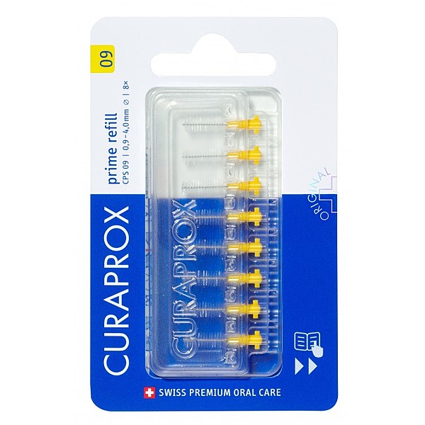 Curaprox CPS 09 Prime Refill Interdental Brushes 8 Pack