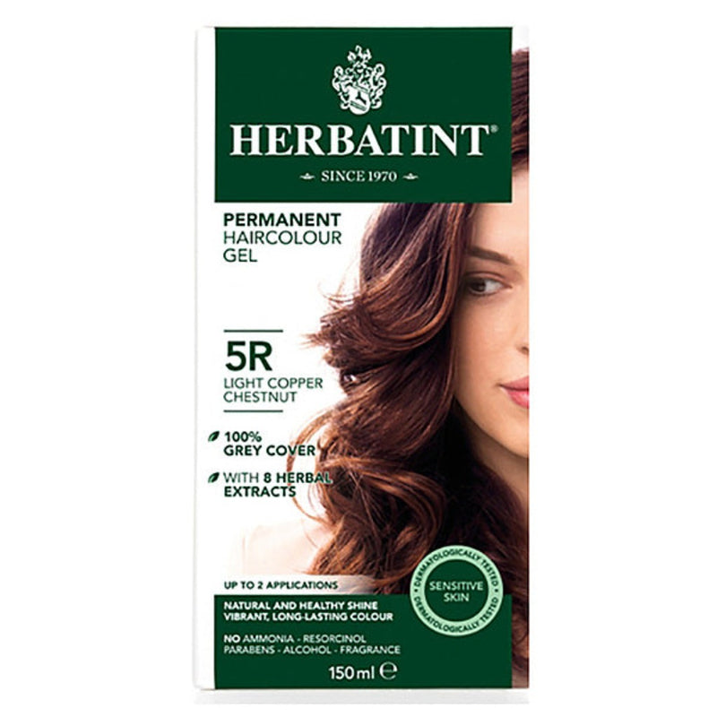 Herbatint Permanent Herbal Hair Colour 5R LIGHT COPPER CHESTNUT 150ml