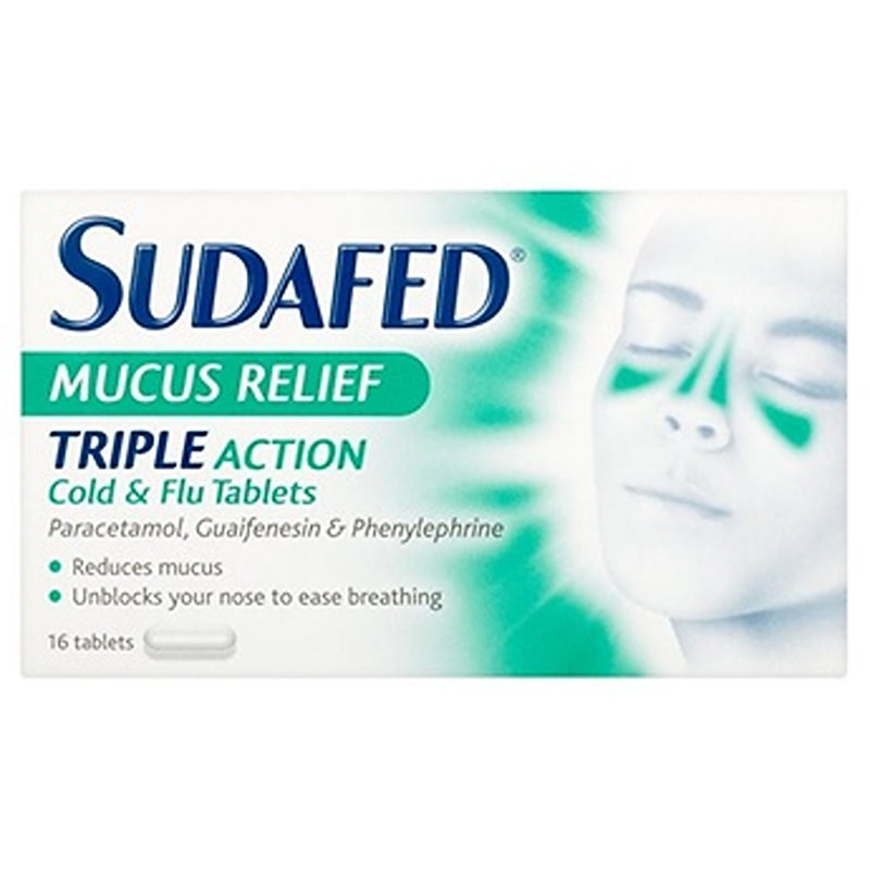 Sudafed Mucus Relief Triple Action 16