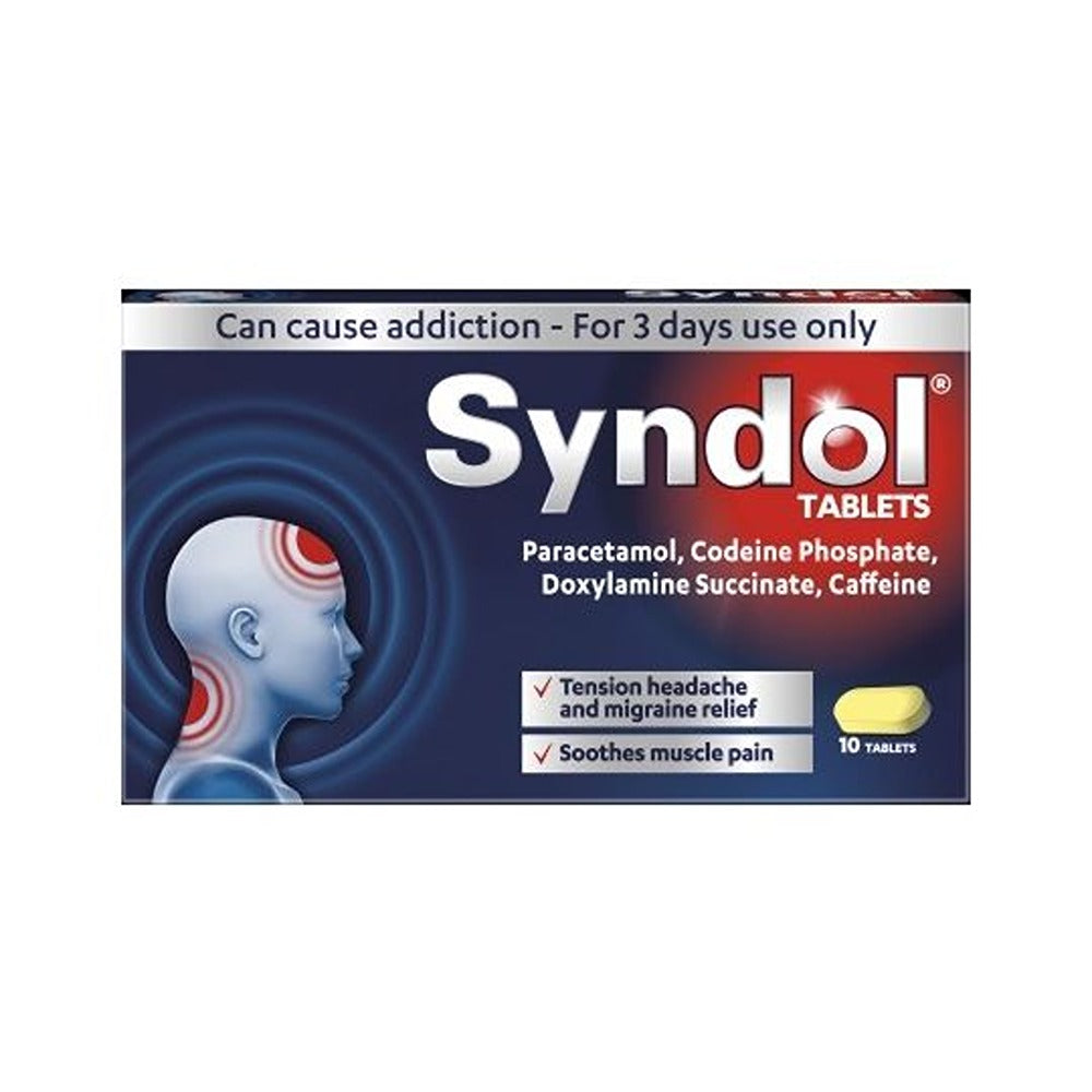 Syndol Tablets 10s | Dendron Brands Ltd – pharmacysaver